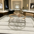 T Home String Knot Bangle Women Full Diamond Twisted Bracelet Light Luxury Premium Starry Sky Hand Jewelry Copper Coated 18K Buckle Bangle