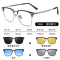 Beesfen 5 Combo One Magnetic Fit-Over Polarized Sunglasses Prescription Frame Driving Sunglasses UV-Protection Glasses