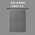 Shower curtain waterproof and mildew-proof curtain without punching invisible partition curtain European style double-sided magnetic imitation linen folding shower curtain