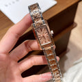 新款宝格家经典手链式女表方形小方糖奢华金色小众高颜值手表外贸