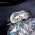 New Unique-Shaped y2k Melted Twisted Watch Unisex Fashionable Premium Waterproof Niche Vintage Breeze Quartz Watch