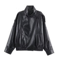 Women's Fashion Stand Collar Jacket 2026 | Trendy Jacket - Black
