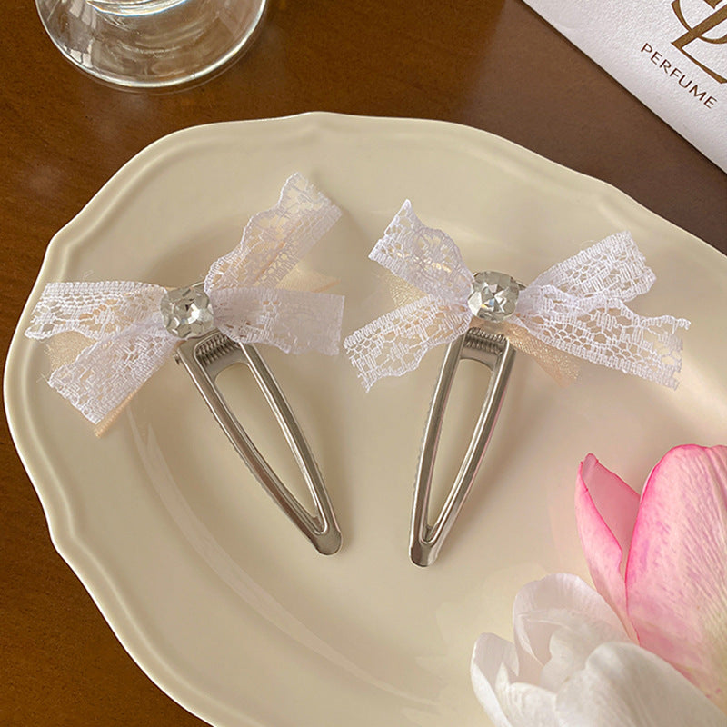 Korean Metal Bow Mini Hair Clip - view 10