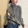 Women's Winter Knit Wool Sweater + Cardigan 2026 | Layered Cardigan - Pink