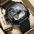 POEDAGAR Multifunction Digital Watch Mens Watch Waterproof Luminous Quartz Watch Live Export Bestseller Watch