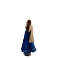 Klein Blue Camisole Long Dress, Seaside Vacation Travel