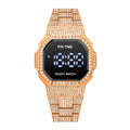 Item Time Men Digital Watch Export New Simple Digital Display Formal Watch Full Diamond Waterproof Watch Men Premium