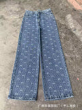 Summer Retro Slimming High Waist Drapey Loose Wide Leg Pants