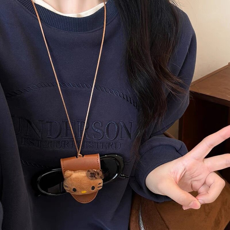 Cute Cat and Dog Magnetic Glasses Holder Necklace - view 2