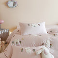 100S高支全棉四件套公主风儿童纯棉三件套长绒棉裸睡被套床单床笠