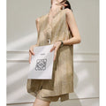 Old Money Casual V-Neck Vest + Shorts 2-Piece Set