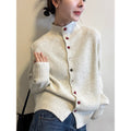 Women's Winter Knit Wool Sweater + Cardigan 2026 | Layered Cardigan - Pink