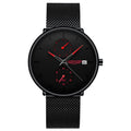 Longines New Mens Watch Men Student Waterproof Glow Date Quartz Watch Ultra Thin Korean Drop Ship