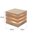 Bedroom ornaments rechargeable wooden night light touch dimming warm small house atmosphere light gift for friends