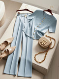 Summer Elegant Pants 2-Piece Set