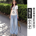 Summer Petite Tencel High Waist Drapey Lightweight Loose Wide Leg Pants + Pants