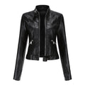 Women's Fall Stand Collar Lightweight Cropped Jacket 2026 | Trendy Jacket - Black