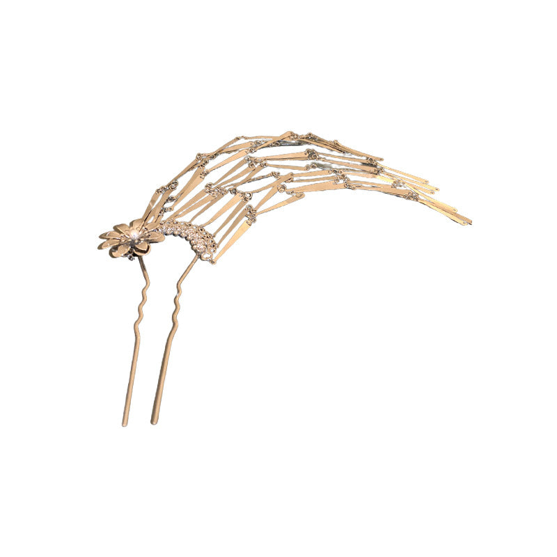 Pearl and Flower Tassel Hair Stick - view 5