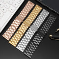 Third Gen Use Huawei Samsung Master 3 Bead Stainless Solid Heart Steel Band Watch Metal Steel Band Watch With Piece Men