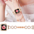 Fits Apple iwatch Band Fashionable Tweed Style O Type Rhinestone Apple Band