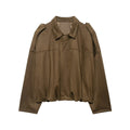 Women's Fall Loose Jacket 2026 | Trendy Jacket - Coffee (No Pockets)