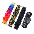 Gradient For iWatch Apple Watch Band Hair Tie Samsung 20mm Sports Large Cord Band Weave Fabric Fashionable Style