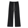 Men's Fall Western Fleece 430G Spliced Loose Fit Semi-Flared Sweatpants