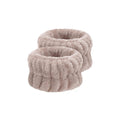 Amazon Twist Sponge Headband Girls Premium Wool Scarf Fabric High Crown Headband Face Wash Makeup Head Headband Set