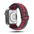 Custom Made Fits iwatch 8 7 New Nylon Adjustable Stretch Woven Single Row Smart Watch With