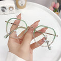 Overseas Blue-Light Glasses Fashionable Korean Women Prescription Glasses Frame Big Face Slender Bare Face Protective Electric Brain Plano
