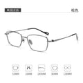 Beesfen 81016ST Ultra-Light Pure Titanium High Prescription Glasses Frame Men Width Edge Small-Frame Square Frame Designer Frame