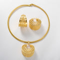 Overseas Fashionable Commute Geometric Shape Band Shape Earrings Necklace In Stock Summer Simple Elegant Earrings 2-Piece Set