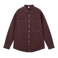 Nengmeng Contrast Topstitch Workwear Shirt