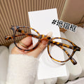Small Round Presbyopia Glasses Retro Anti-Blue Women Fashionable Personality HD Stylish Youthful Men Elderly Reading Glasses