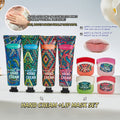 Hand Cream & Lip Mask Set - 8-Piece Travel Skincare Kit for Dry Skin