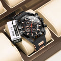 Swiss Brand Multifunction Chronograph Time Style Mens Watch Silicone Band Quartz Watch Live Export Bestseller Drop Ship