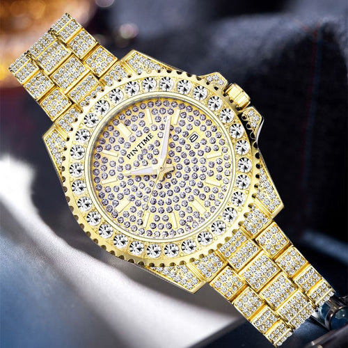 Item Time New Export Watch Starry Sky Fashionable Rhinestone Watch Luxury Crystal Watch Unisex Quartz Waterproof Watch
