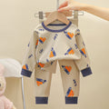 children's underwear pure cotton set autumn new boys' autumn clothes and long johns baby pajamas gir