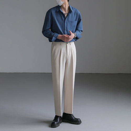 Nengmeng Boys' Loose Wide-Leg Dress Pants