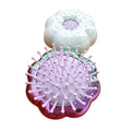 Cushion Comb Head Part Pro Smoothing Hair Brush Flower Shape Mini Cushion Comb Foldable Portable