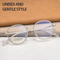 Beesfen New BW7012B Influencer Pure Titanium Glasses Frame Ultra-Light Round Width Edge High Count Frame Wholesale