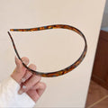 Retro Acetate Headband Women Premium Non-Slip Press Dispatch Face Wash Head Headband Simple Versatile Going Out Hair Accessory