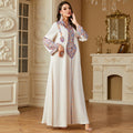 Women's Ethnic Long Sleeve Loose Dress + Long Skirt Set 2026 | Summer Mini Skirt - Apricot