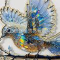 Hot selling beautiful bird acrylic living room courtyard pendant holiday scene decoration pendant gift