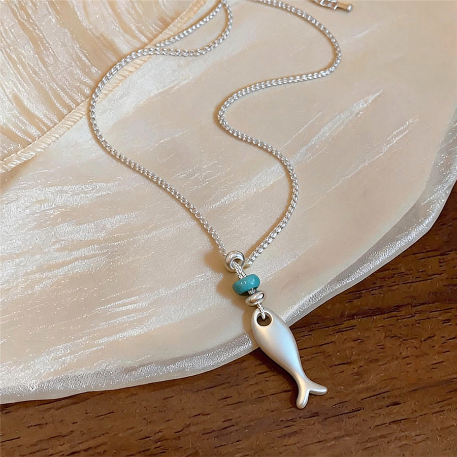 Matte Resin Star Pendant Necklace – Minimalist Style - view 7