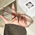 Big Frame Stud Square Plano 2025 New Anti-Blue Fashionable Frame Women Tortoise Shell Slender Glasses Frame