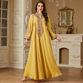 Women's Ethnic Long Sleeve Loose Dress + Long Skirt Set 2026 | Summer Mini Skirt - Apricot