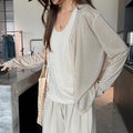 Women's Summer Casual Versatile Knit Sun-Protection Lightweight Cardigan + Jacket 202 - Black