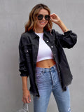 Women's Long Sleeve Mid-Length Long Jacket 2026 | Trendy Jacket - Violet