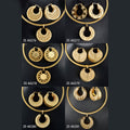 Overseas Fashionable Commute Geometric Shape Band Shape Earrings Necklace In Stock Summer Simple Elegant Earrings 2-Piece Set